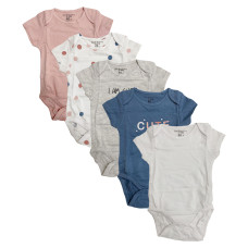 Fox & Bunny Baby Bodysuit Multi 5pcs pack L-62C
